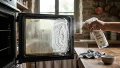 Come pulire il vetro del forno con bicarbonato e aceto senza graffiare