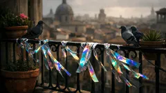 Nastro olografico anti piccioni sul balcone: come funziona e come appenderlo bene