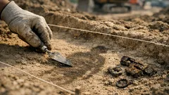 Scoperto un cimitero anglosassone durante i lavori: 11 tumuli e una sepoltura d’élite