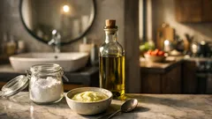 Bicarbonato e olio d’oliva sul viso: scrub fai da te, benefici reali e rischi per la pelle