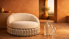 Come creare una poltrona fai da te con bottiglie di plastica in modo semplice